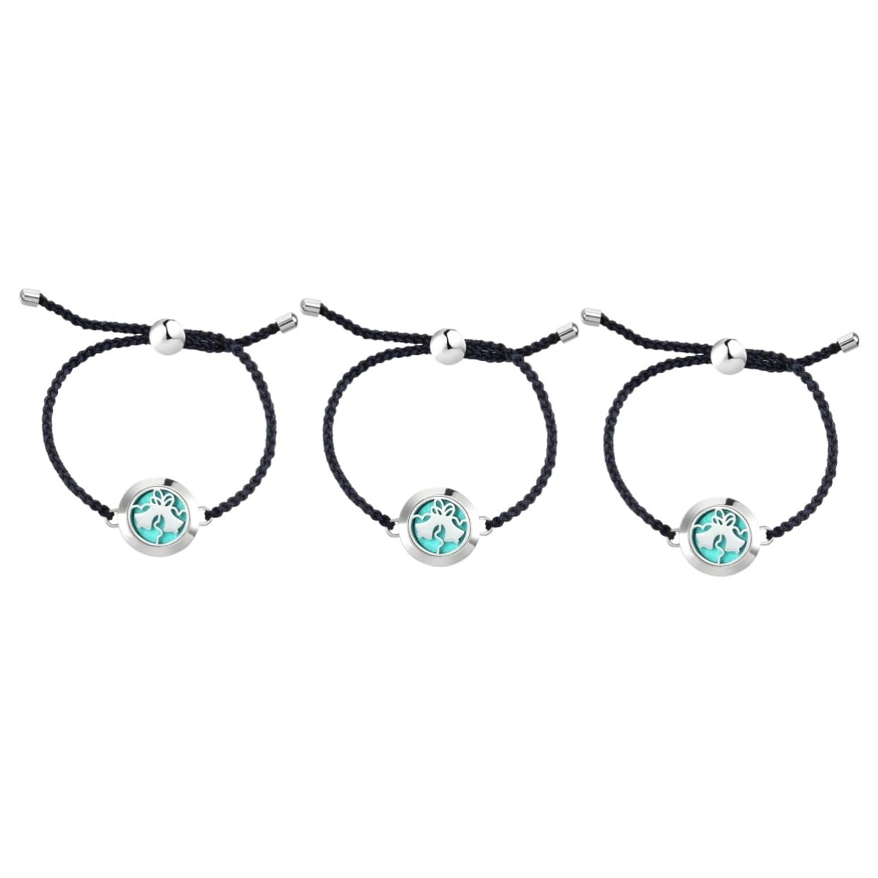 GALPADA 3piezas Pulsera De Aromaterapia Ajustable Difusor De Aceites Esenciales Pulsera Trenzada Para Mujer Para Cumpleaños y Días Especiales