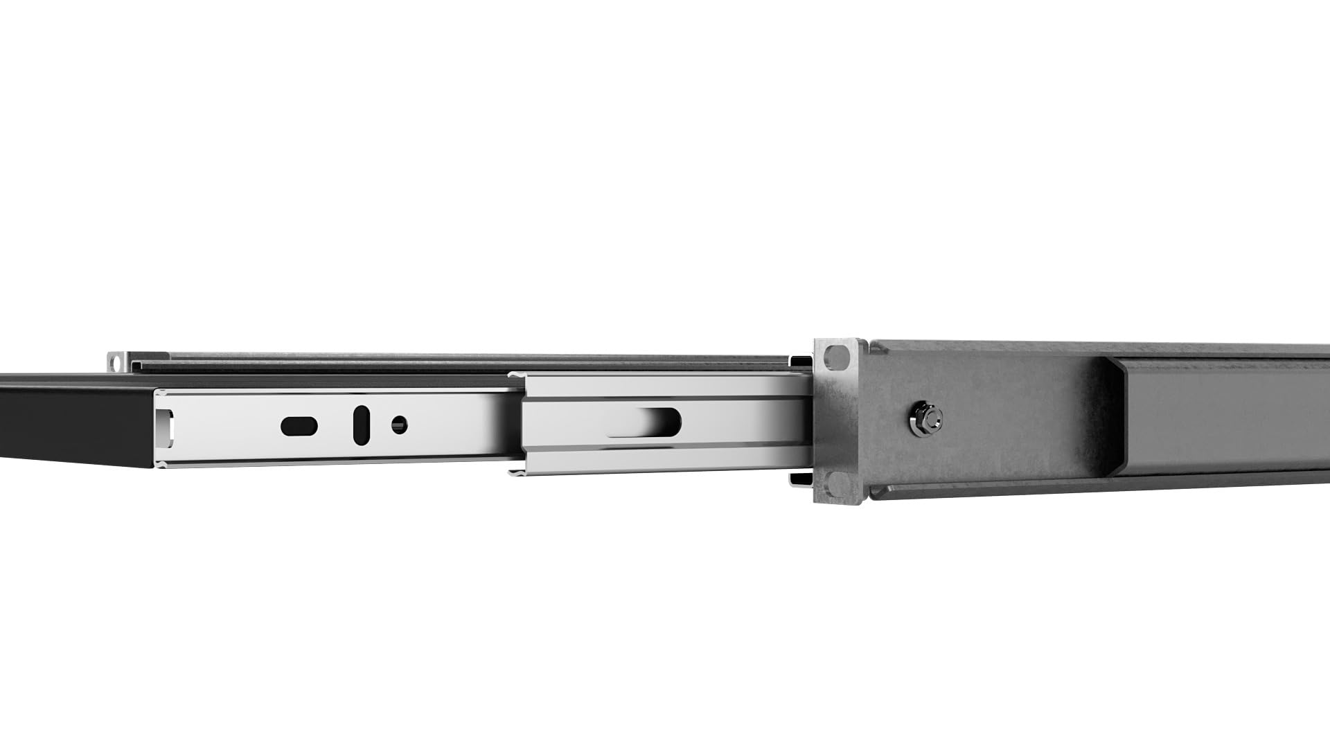 Server Netzwerkschrank 19 Zoll 1U 550mm - Serverschrank Hergestellt aus Hochbelastbarer Stahl - Universelles Ausziehbare Belüftetes Rackmontage Kragarmtablett - 19 Zoll Fachboden
