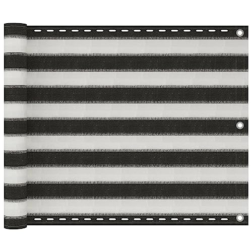 Brise-vue pour balcon perméable au vent en polyéthylène haute densité durable