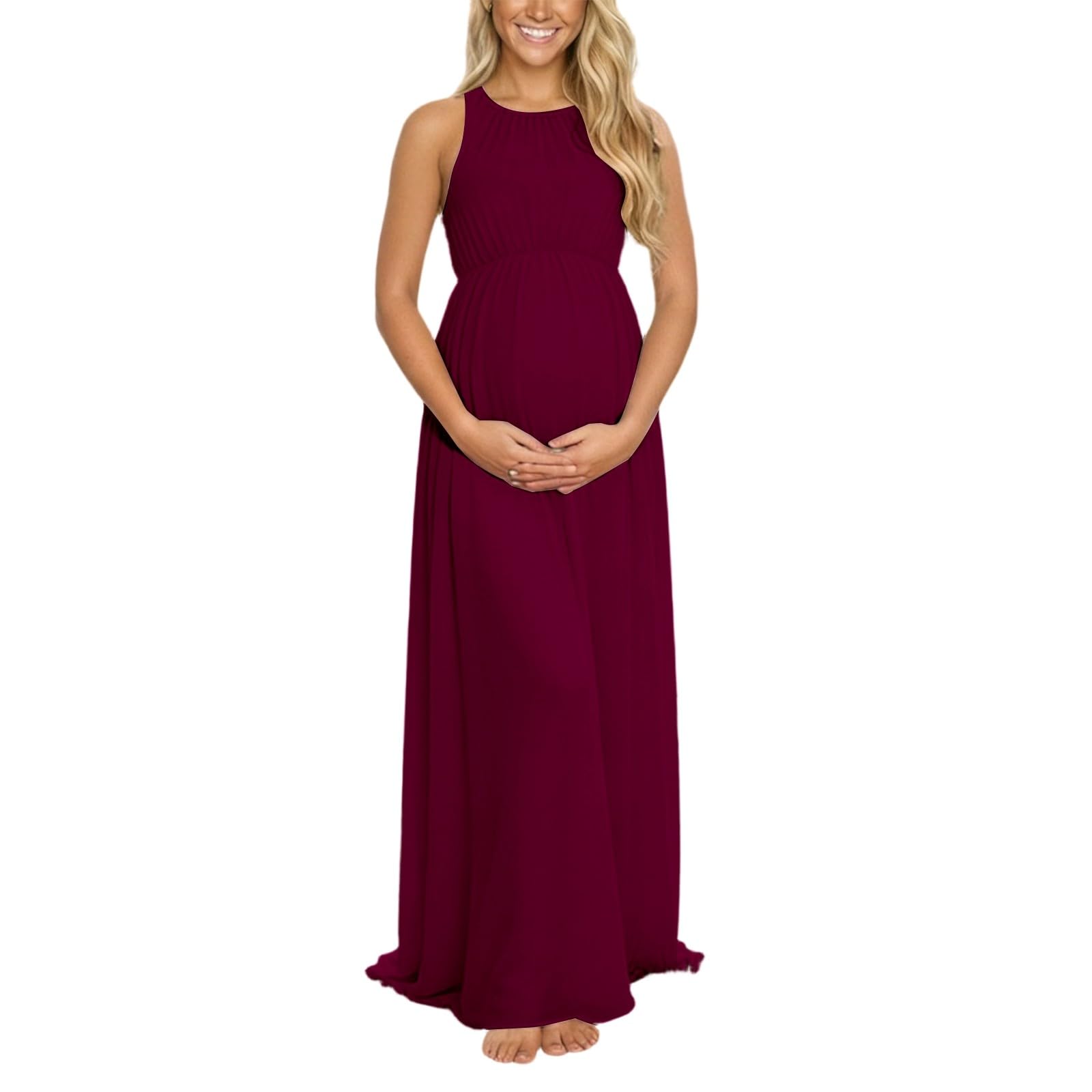 Vestido de maternidad para mujer, vestido de maternidad, sin mangas, vestido de verano, holgado, vestido de maternidad, elegante, vestido de fiesta, vestido de playa