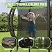 YUMPIE 8FT 10FT 12FT 14FT 15FT 16FT Outdoor Trampoline with Enclosure Net and Ladder, Recreational Trampolines for Kids and Adults, Quick Connect Frame, ASTM Approval
