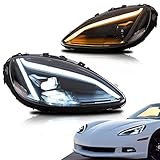 corvette c6 zr1 zeperf 【COMPATIBILIDAD】 Conjunto de faros compatibles con 2005 2006 2007 2008 2009 2010 2011 2012 2013 Corvette C6 Convertible Coupe Base,427,Grand Sport,Z06,ZR1. GT1 Championship Edition, ZHZ, Z06 Carbon Limited Edition,Centennial Edition.