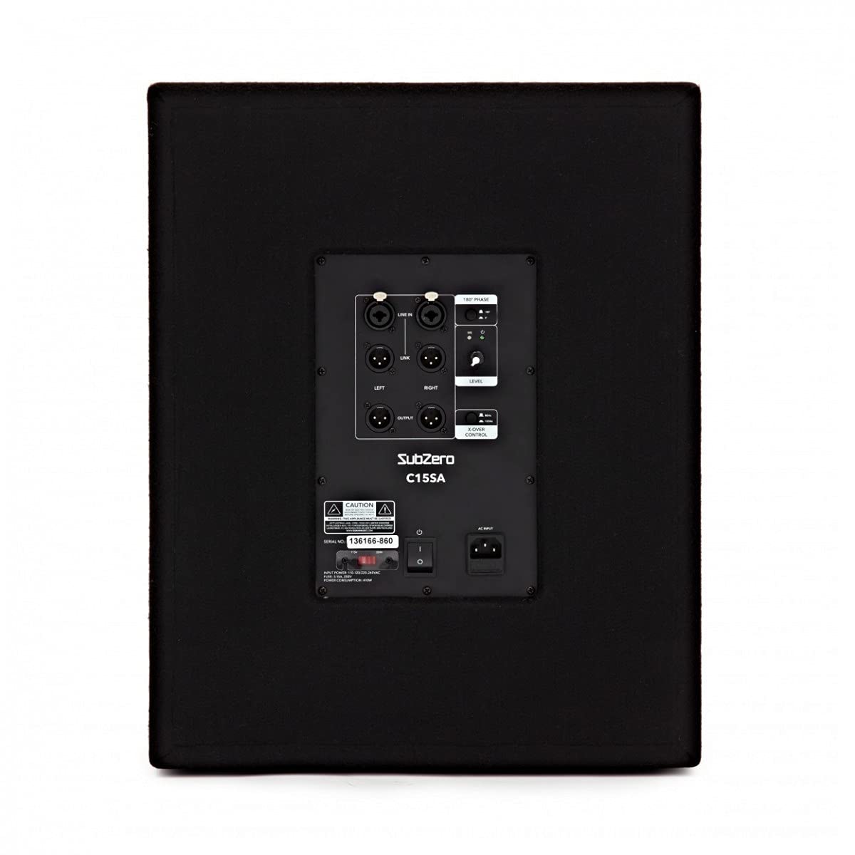 SUBZERO 15-Zoll-Aktiv-PA-Subwoofer C15SA - Klasse D 1400W Max Leistung
