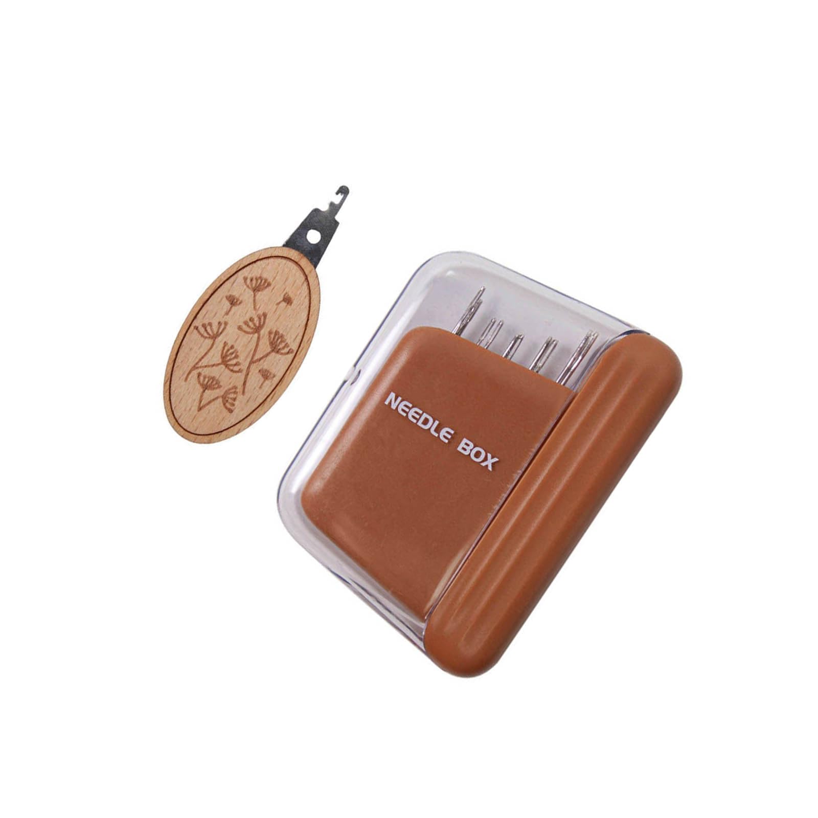 10Pieces Hand Sewing Needle with Case and Threader Assorted Size Large Eye Needle for Quilting and Embroidery Sewing