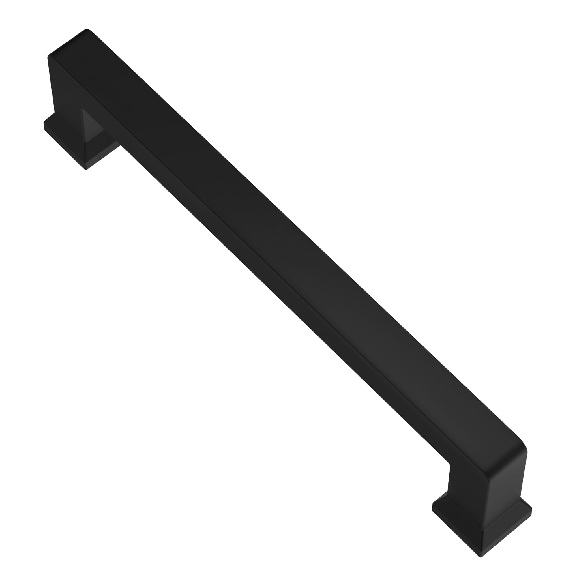 Alzassbg 10 Pack Matte Black Cabinet Pulls, 5 Inch(127mm) Hole Centers Modern Cabinet Handles Kitchen Pulls for Cabinets and Drawer AL3043MB