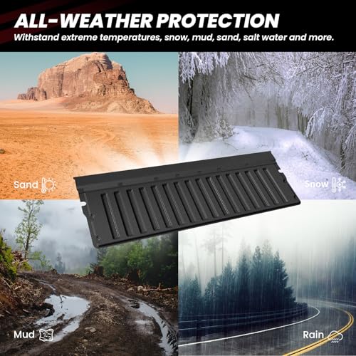 Image of LASFIT Tailgate Mat for Toyota Tacoma 2016-2023 (Not Fit Drop-in Liners), All Weather Truck Tailgate Liner for Tacoma TPE Tailgate Protector Liner Tacoma 2016-2020 2021 2022 2023 Accessories, Black