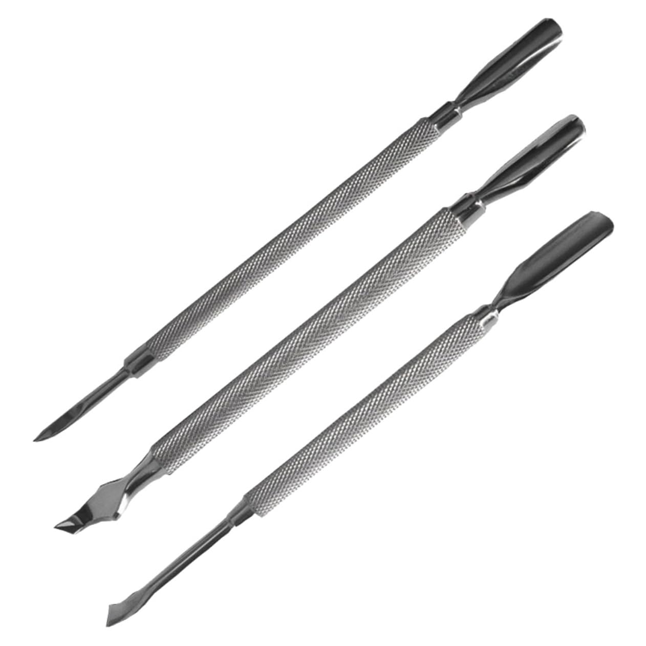 FRCOLOR 9 Pz spintori esfolianti in acciaio inossidabile togli cuticole attrezzi strumento per cuticole per strumenti per manicure per esfoliare spingipelle dell'unghia