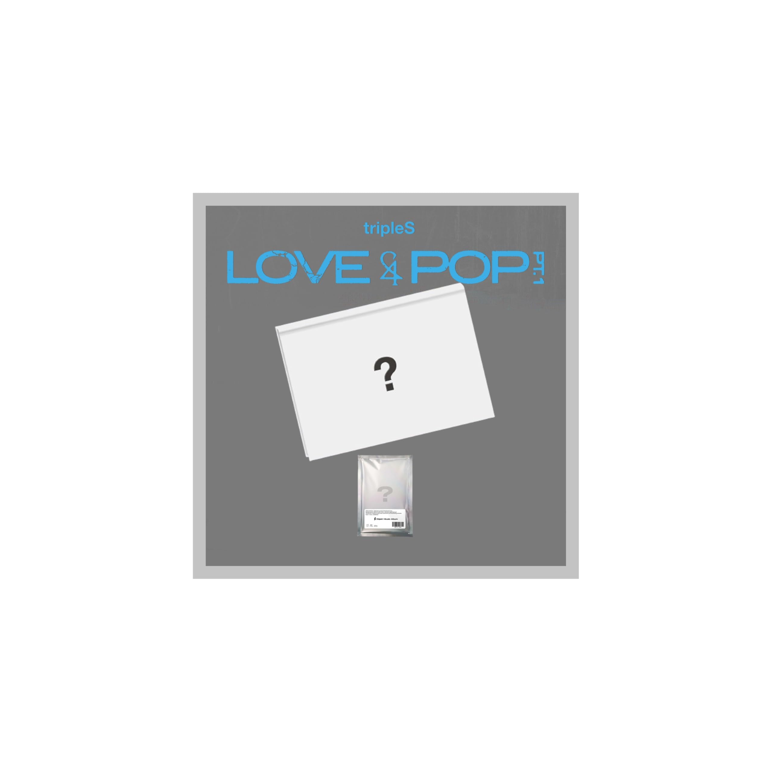 Juego de 2 versiones: 1 álbum de música estándar + 1 Objekt, tripleS ASSEMBLE26 Love & POP pt.1 álbum con seguimiento