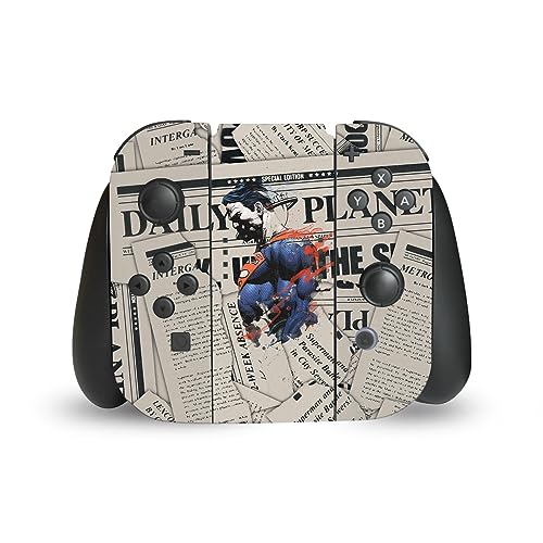 Autocollant de jeu vinyle Superman DC Comics compatible avec pack Nintendo Switch Joy-Con et Dock - 5