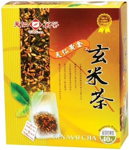 Taiwan Ten Ren Genmaicha - Brown Rice Green Tea Tea bags 3g*40 天仁原片黃金玄米茶 3g克 X 40