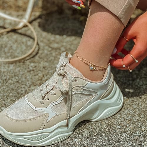 SERASAR Premium Anklets Women | 925 Sterling Silver | 18 Carat Real Gold Plating | Adjustable Length | Four Colors | Jewelry Box Included - Image 5