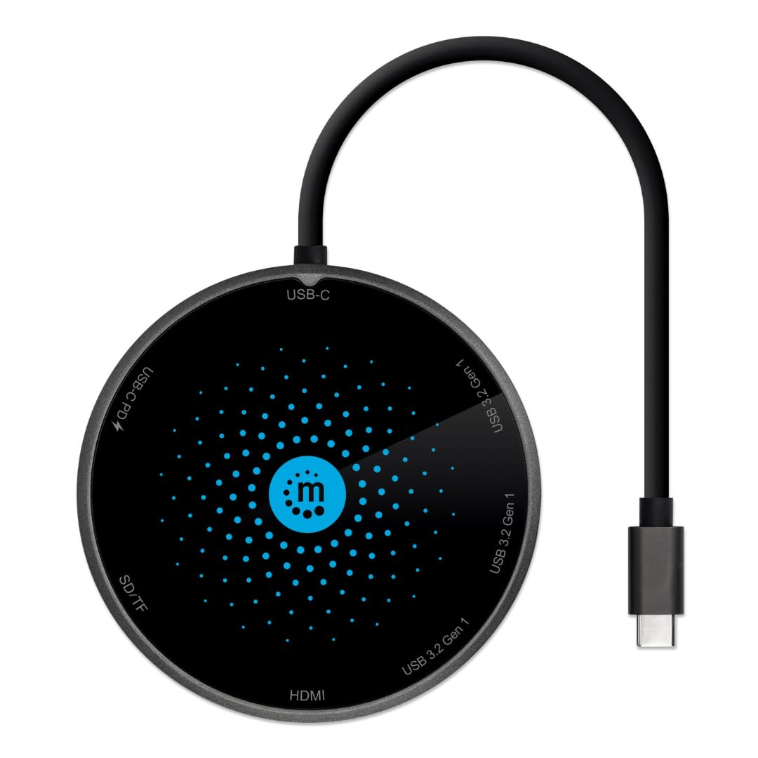 BASE MANHATTAN USB-C 8 EN 1 CON CARGADOR DE INDUCCIÃ“N DE 10 W