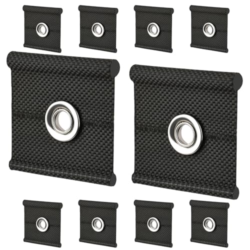 Kederösen für Kederschiene,10 Stück Kederhaken Markisenhaken,Kederleisten Haken 5/6mm - 7/8mm, Robuste RV Kederhaken Zubehör für Wohnmobil Campingzelt Haken, Camper Lichthalter, Kleidung (Schwarz)