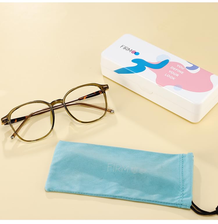 Image of Firmoo Blue Light Blocking Glasses for Women Men, TR90 Square Frame Anti Eyestrain Computer Screen Gaming Glasses