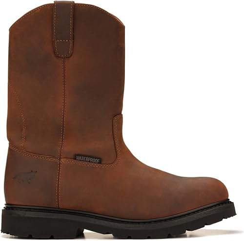 Miniatura 2 de Golden Fox 12236WP Suela ligera de cuña Wellington impermeable de 11 pulgadas para construcción, agricultura y ganadería