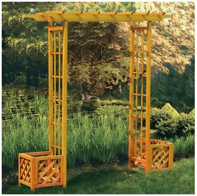 sunjoy industries l-ab024pwd-4 Pergola Top Style Design, Wood Arbor