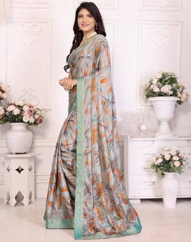 Yashika Mujer Tussar Seda Con Encaje Estampado Sari Sari con Blusa|sari para... - Imagen 10 de 13