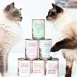MjAMjAM - Premium Nassfutter für Katzen - Mixpaket I - Huhn, Rind, Herzen, 6er Pack (6 x 400 g), getreidefrei mit extra viel Fleisch