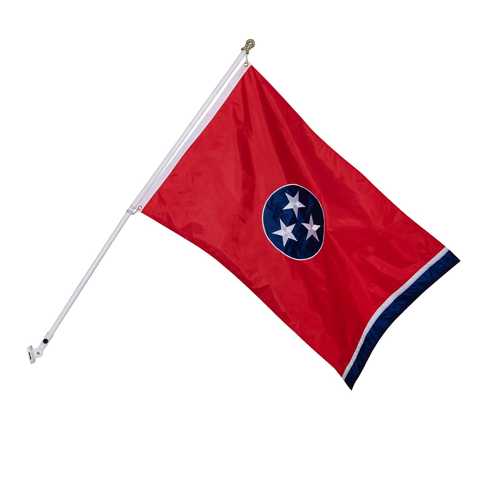 SYII Tennessee Staatsflagge – 90x150 Cm, Doppelseitig, 3-lagig Polyester, Mit 2 Messingösen, Wetterfest