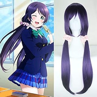 LoveLive! Love Live Cosplay Wig Nozomi Tojo Costume Play Adult Wigs Heat Resistant Synthetic Wigs for Halloween Costume Party Role Play+Wig Cap