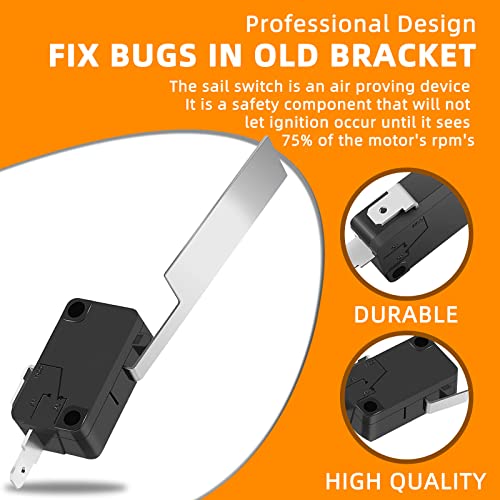 Limsas 33082 Sail Switch Rv Furnace Part With Upgraded Bracket Kit, Sail Switch Kit Compatible With Dometic 33082 Atwood Rv Furnace #TOP6