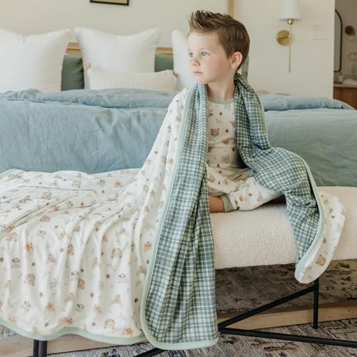 Image of Copper Pearl Jumbo 3-Layer Baby Blanket: Soft Baby Quilts for Boys and Girls | Breathable, Cozy, Toddler Blanket | Baby Quilt for Newborns | 60x72 Premium Material | Wilder