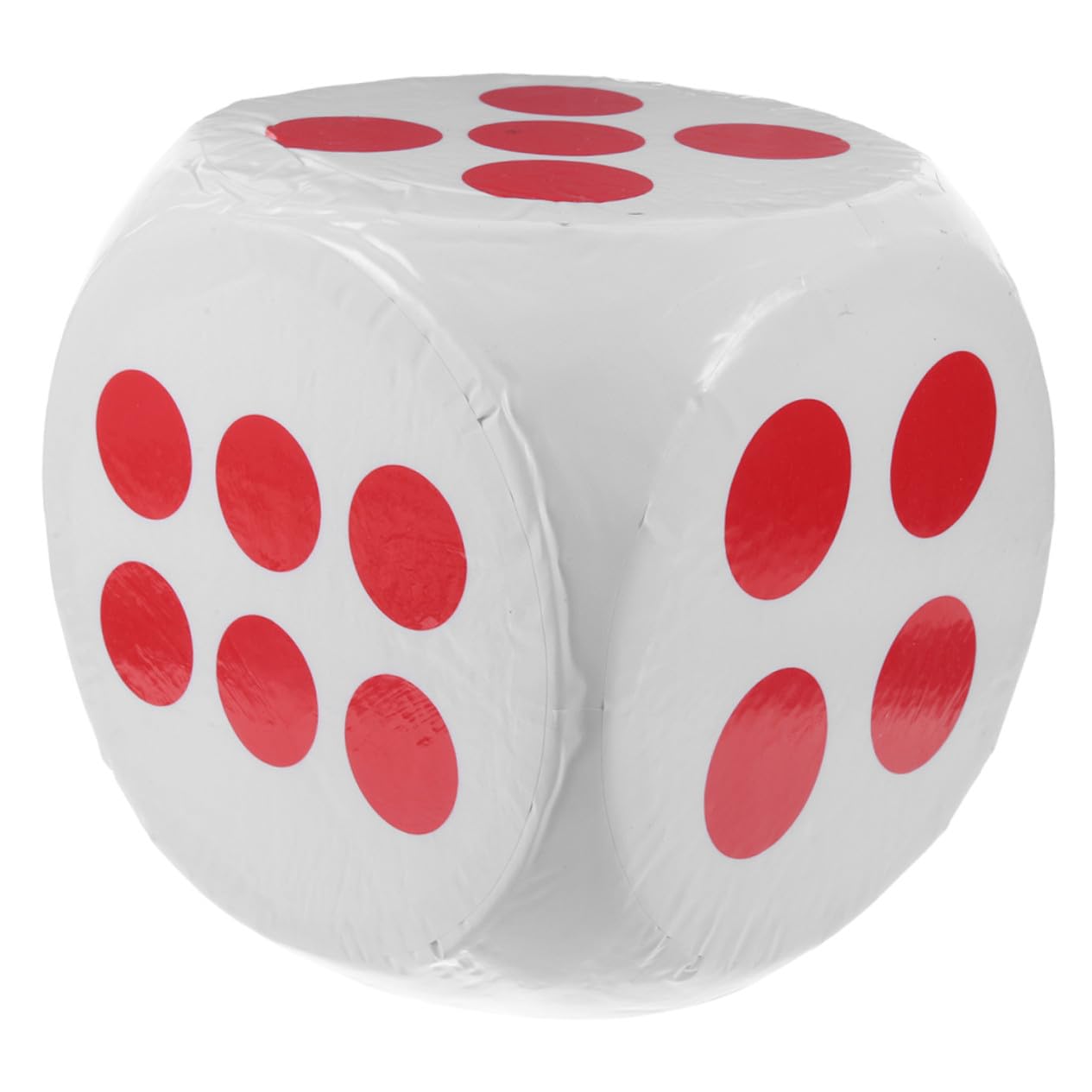 UKCOCO Dados de Espuma Jumbo Blancos Seis Caras Portátiles de Gran Tamaño para Juegos de Fiesta y Habilidades Matemáticas para Niños y Adultos