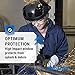 Sellstrom DP4 Face Shield - Lightweight Mask with High Impact Crown & Ratchet Headgear for Work, Grinding, Cutting - ANSI Z87.1 - Anti Fog Polycarbonate Window