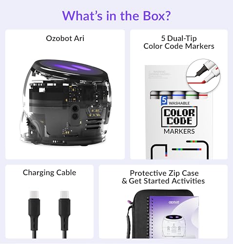Image of Ozobot Ari Coding Robot Kit | Ages 8-14 | STEM Coding for Kids & Teachers