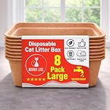 Moana Love Disposable Litter Box - Eco-Friendly Kitty Litter Box | Caja de Arena para Gatos Biodegradable | Arenero para Gatos | Cat Liter