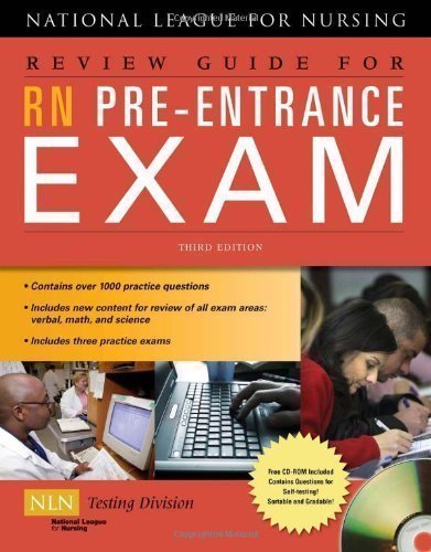 Review Guide for RN Pre-Entrance Exam 3rd (third) Edition by NATL LEAGUE NURSING published by Jones