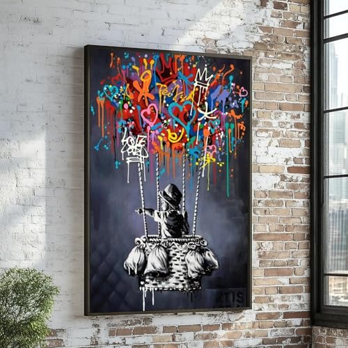 Affiche graffiti Urban Dream : superbe peinture de ballons pour chambre d'ado