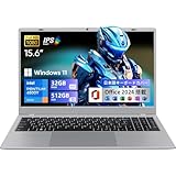 UOWAMOU Office 2024搭載 ノートパソコン 15.6型 6500Y 32+512GB ラップトップ1920×1080 IPS液晶スクリーン Win11 薄型ノートpc 高速放熱 静音Laptop USB3.2 Gen1×2 /USB2.0×1/HDMI/Type-C/TFカード対応WIFI5/BT5.0/テンキー付き 日本語キーボードカバー
