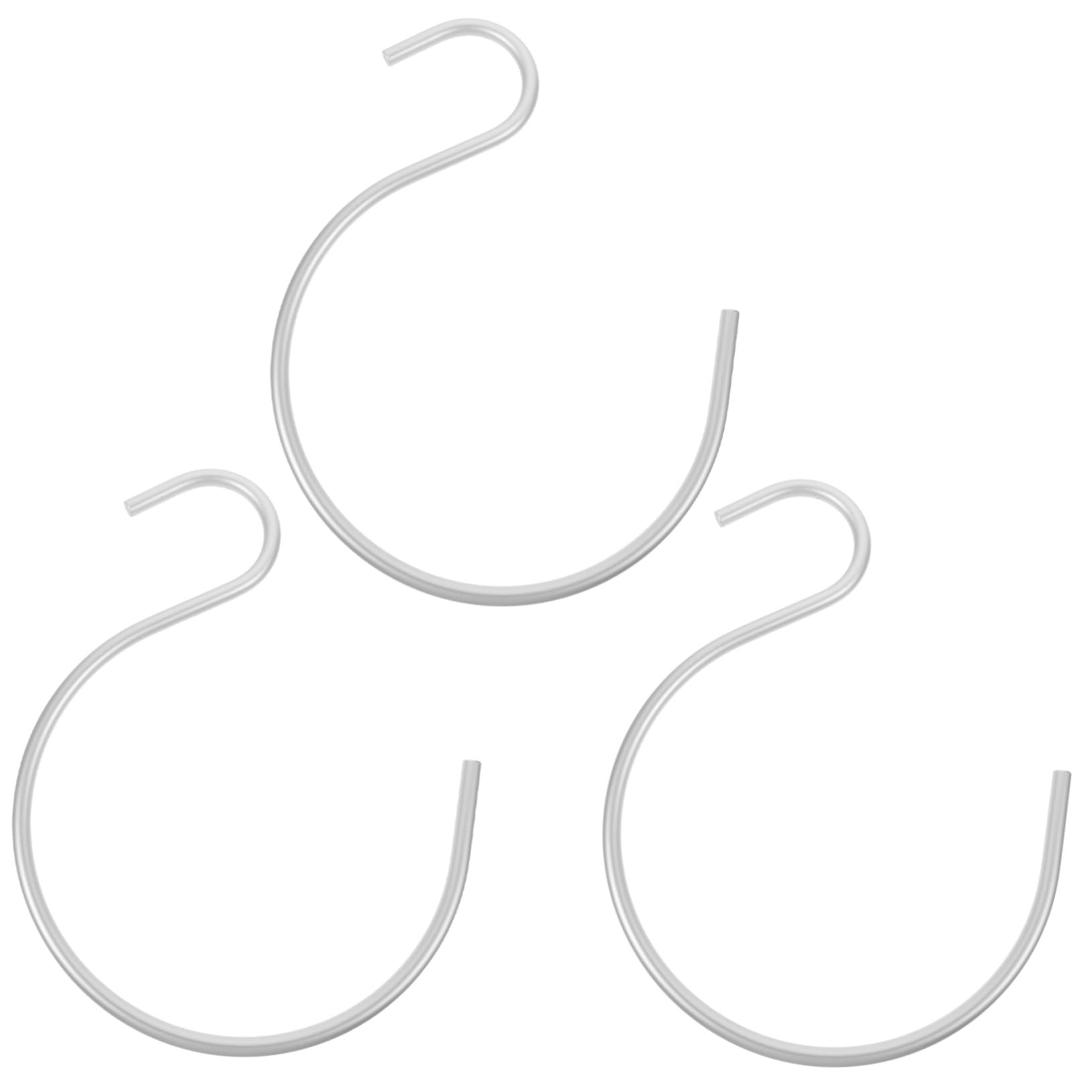 SOLUSTRE 3pcs S-shaped Heavy Duty Coat Hooks Scarf Belt Hanger Storage Organizer for Closet