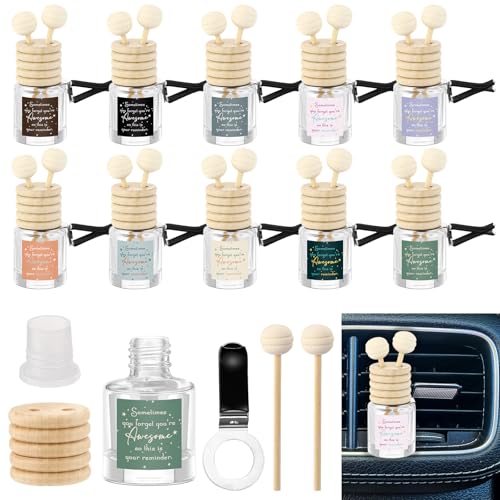 Image of Cinnvoice 50 Pcs End of Year Teacher Appreciation Gifts Bulk, Empty Car Diffuser Bottles with Vent Clip, Refillable Essential Oil Car Air Freshener Gifts for Teacher Coworker Team Staff (Sometimes)