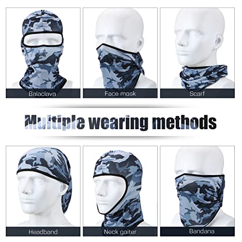 Image of 30 Pcs Balaclava Ski Face Mask Full Face Cover Mask UV Protection Cooling Neck Gaiter Summer for Men Women Winter Outdoor