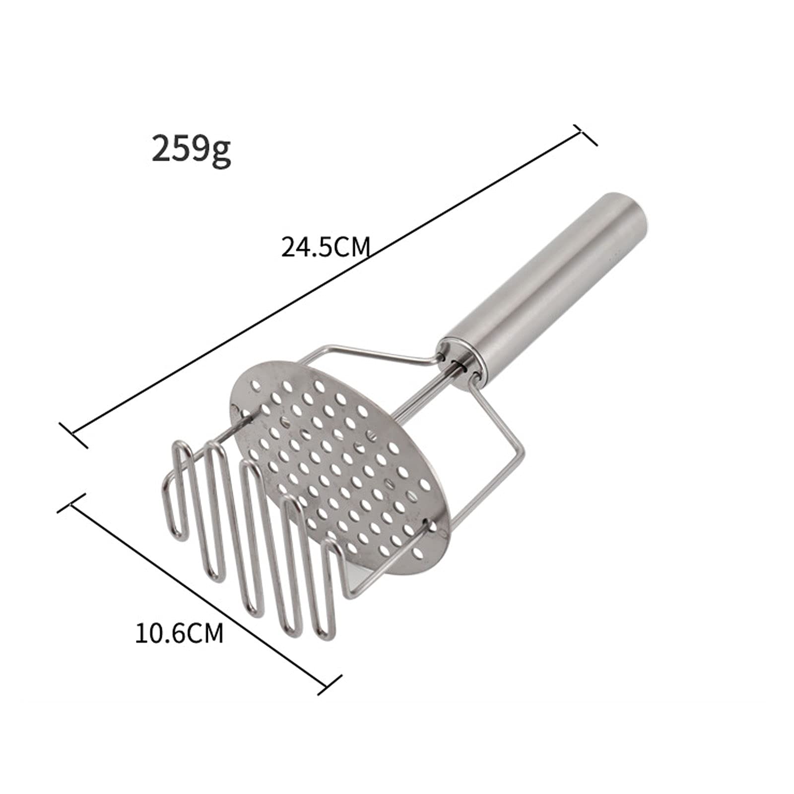Schiacciapatate Schiacciapatate Ricer in Acciaio Inossidabile Doppia pressa per purea di Cibo Pressa Manuale Ricer per Patate Alimenti per Verdure Utensile da Cucina