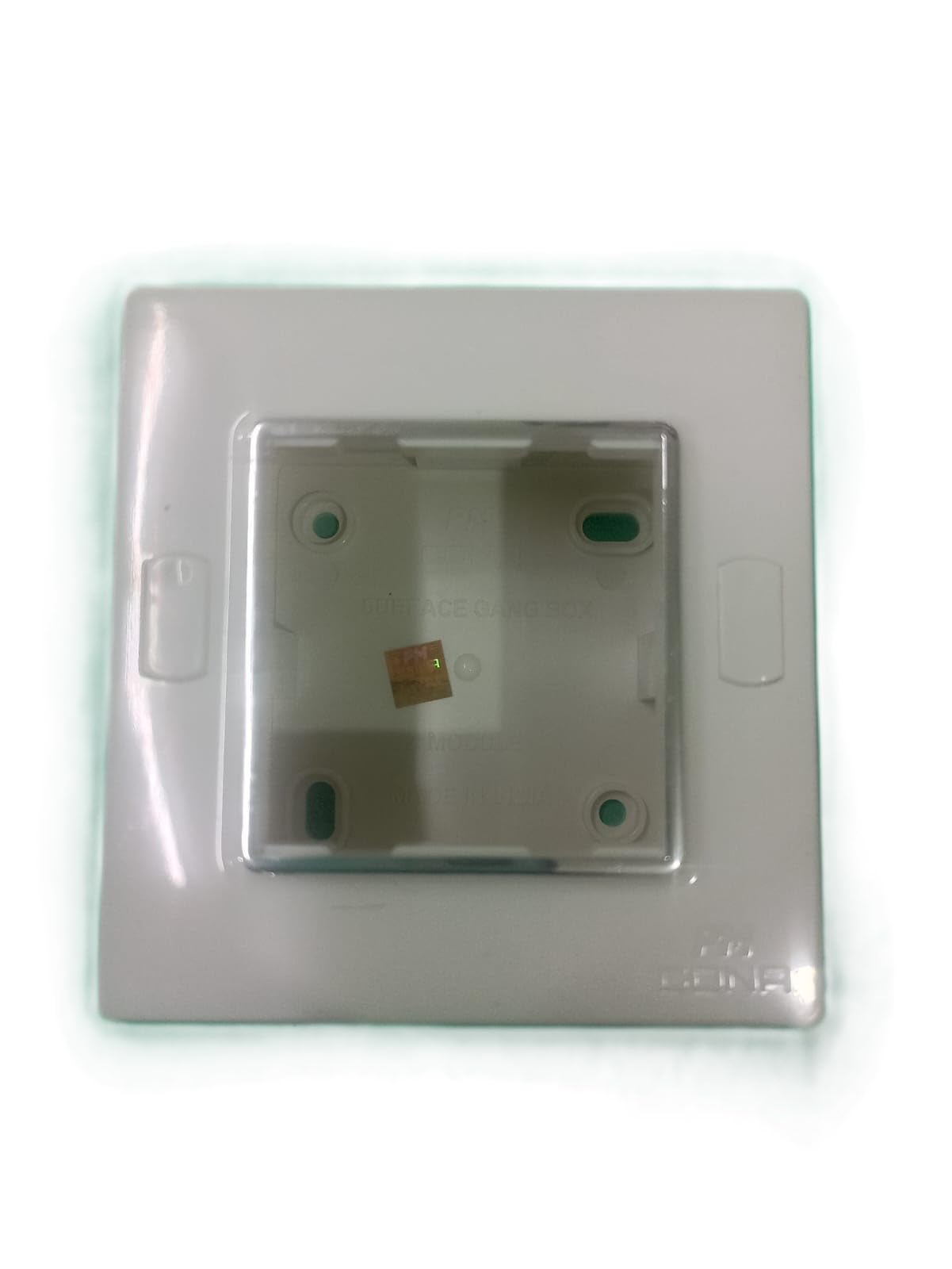 pm cona surface mount gang box, 2 module, white, pack of 4 (6802)