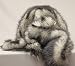 Faux Fur Fabric Long Pile Candy Shaggy GREY / 60" Wide / Sold by the yard
