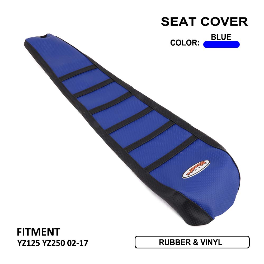 YSMOTO Motorcycle Gripper Seat Cover Rubber Soft Skin Covers for YZ125 2002-2016 YZ250 02-16 Dirt Pit Bike Off Road - Blue