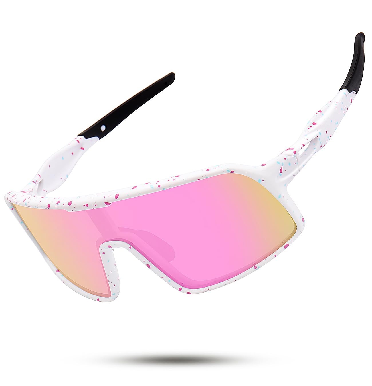 SEKKAF Lunettes de soleil de sport polarisées pour homme et femme, lunettes de cyclisme, protection UV pour VTT, course, pêche