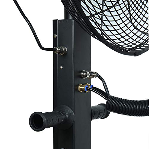 Ditudo Fans,High Velocity Cold Air Circulator, Cooling Misting Spray Humidifier Quiet Tower Atomization Commercial Vertical Oscillating Fan Industrial Rotating/65Cm #TOP3