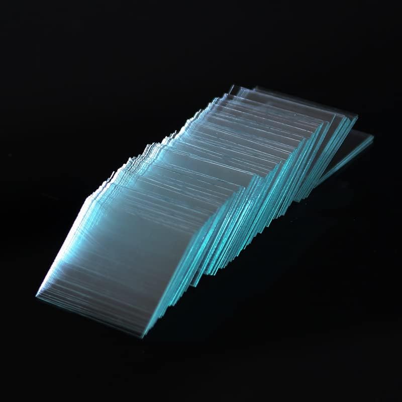 100 Pieces Microscope Cover Glass 22x26mm Blood Cover Slide 0.35mm Thickn Microscope Blank Slide for Blood Cell Counting Board
