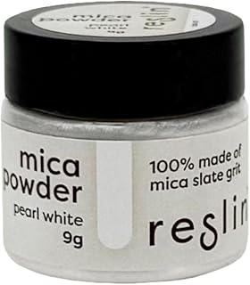 🚨 EXTREME: Reslin Pearl White Mica Powder – 9g Pearl Mineral Powder for Sparkling Effects, Ideal for Decoration and Crafts