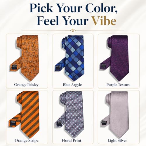Image of WeiShang Neckties for Men, Classic Formal Tie