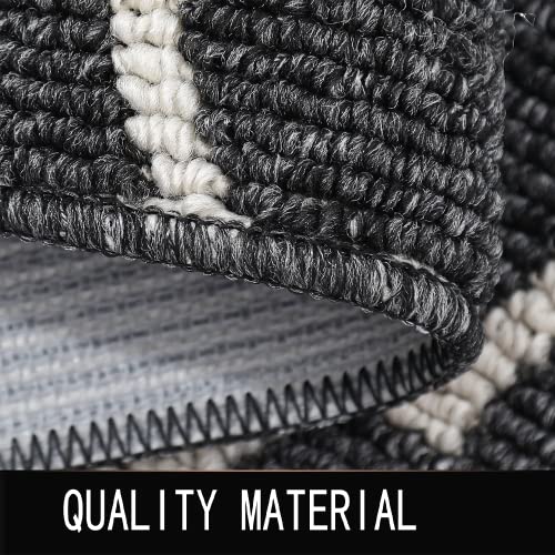 Yikeduo Kitchen Rugs And Mats Absorbent Resist Dirt Non Skid Kitchen Floor Mat For Kitchen, Bathroom, Living Room Easy Clean Machine Washable (Black, 20"X31") #TOP2