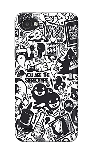 Image of Printed Hard Back Cover Case for LG Q6 | LG Q6 Plus Back Cover (Mixed Cartoon) -1302