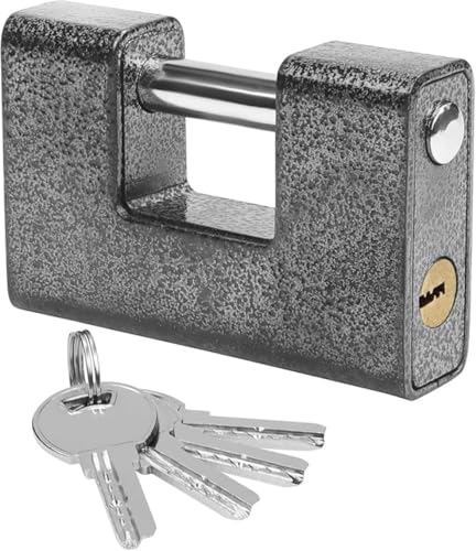 AOBOPO社製 頑丈 南京錠 パッドロック 強化スチール 屋外用 工業用 セキュリティロック ガレージ ドア コンテナー 物置 ロッカー用