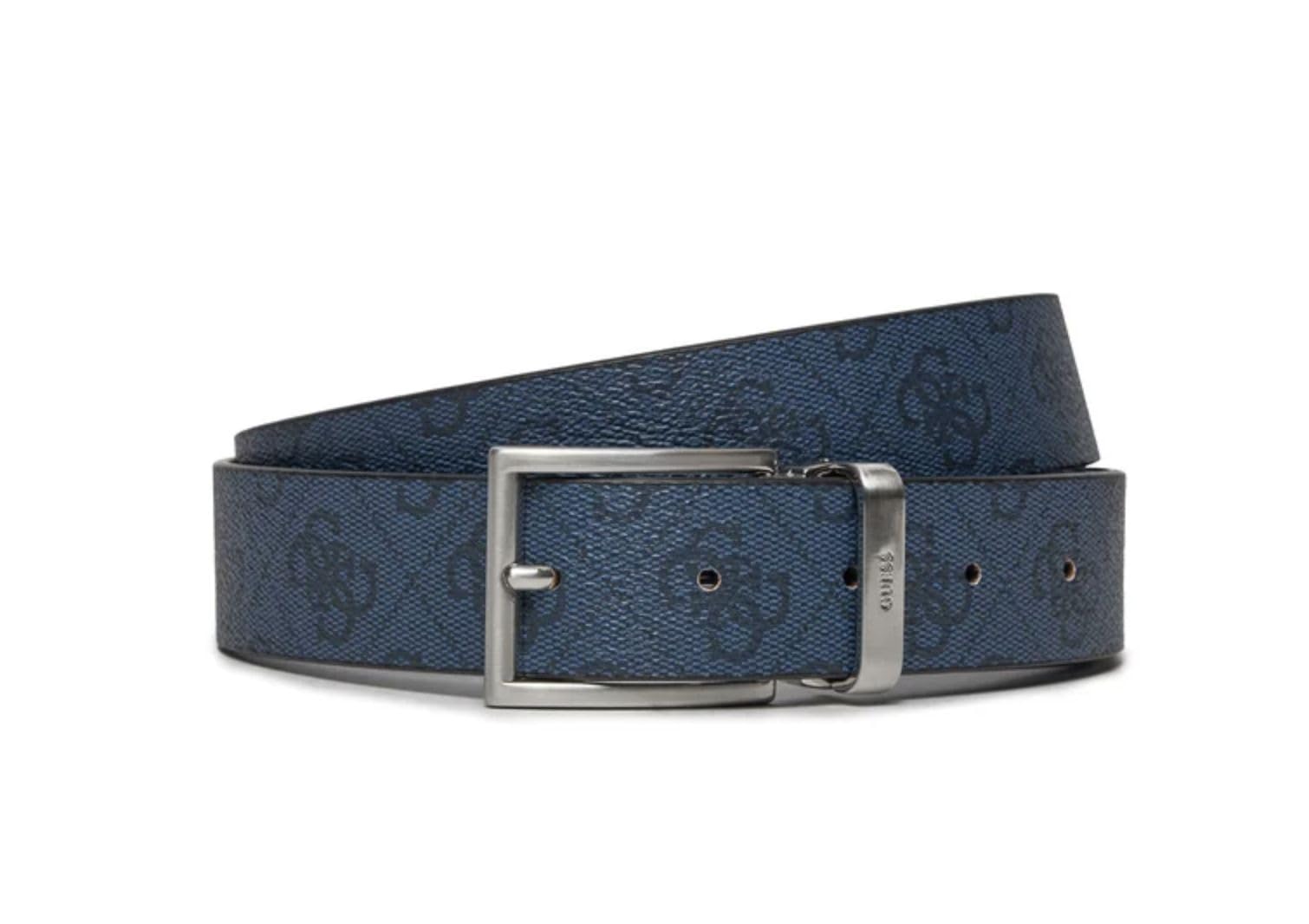 Ceinture GUESS homme bleue en similicuir réversible Vezzola - 4