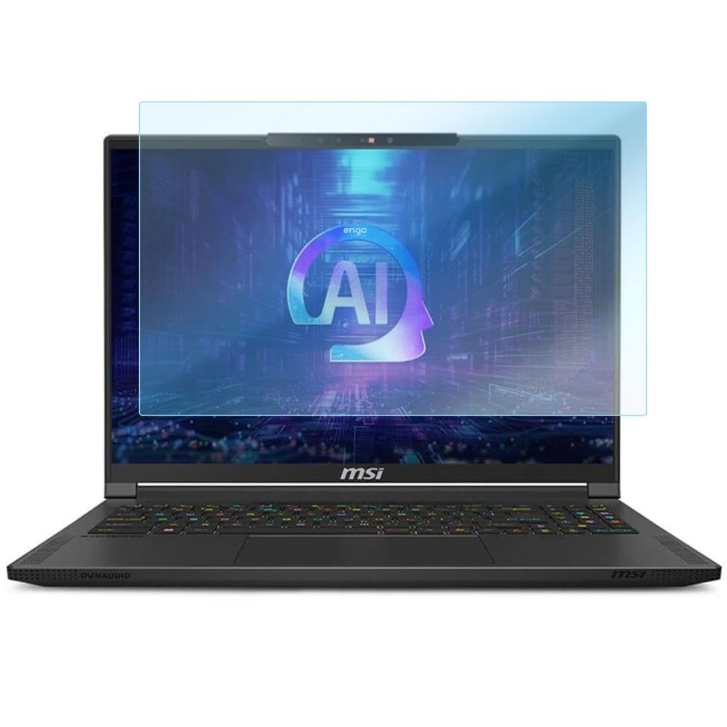 Engo Msi Creator M16 Hx 16 İnç İle Uyumlu Ekran Koruyucu Notebook, 9H Temperli Kırılmaz Esnek Nano Cam, Çizilmeye Ve Darbeye Dayanıklı Laptop Koruma, HD Şeffaf 16:10